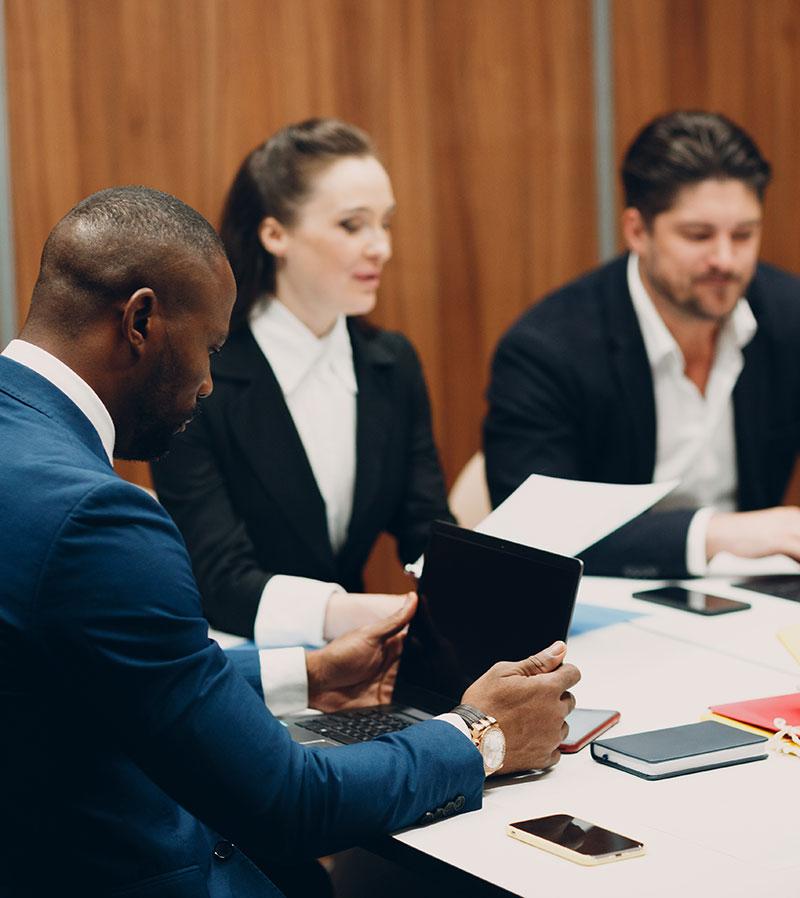 legal team in office